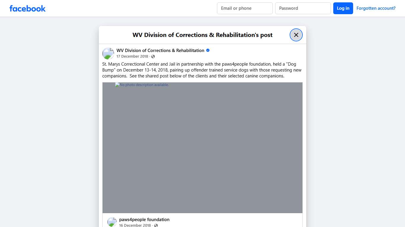 St. Marys... - WV Division of Corrections & Rehabilitation | Facebook