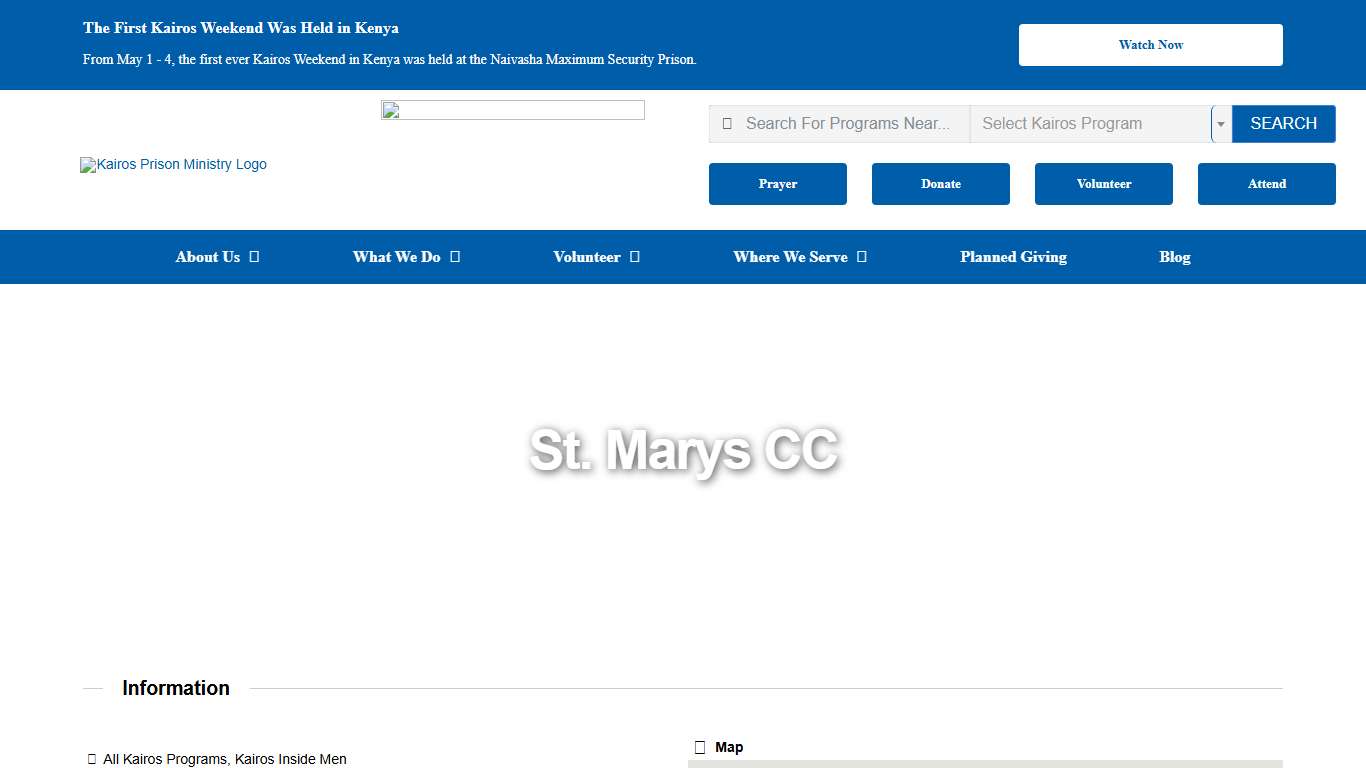 St. Marys CC | Kairos Prison Ministry